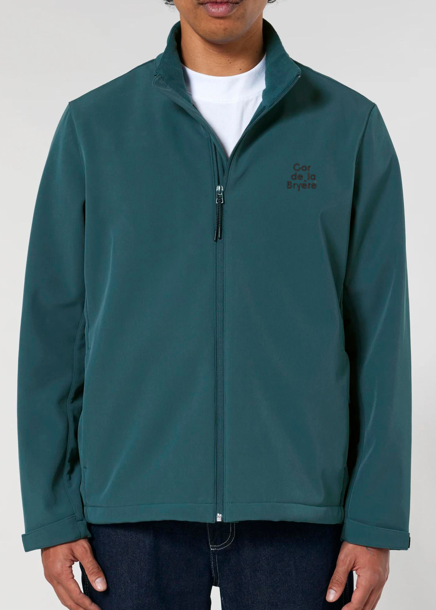 Softshell Jacke Colbert mit 3D Stick-Logo