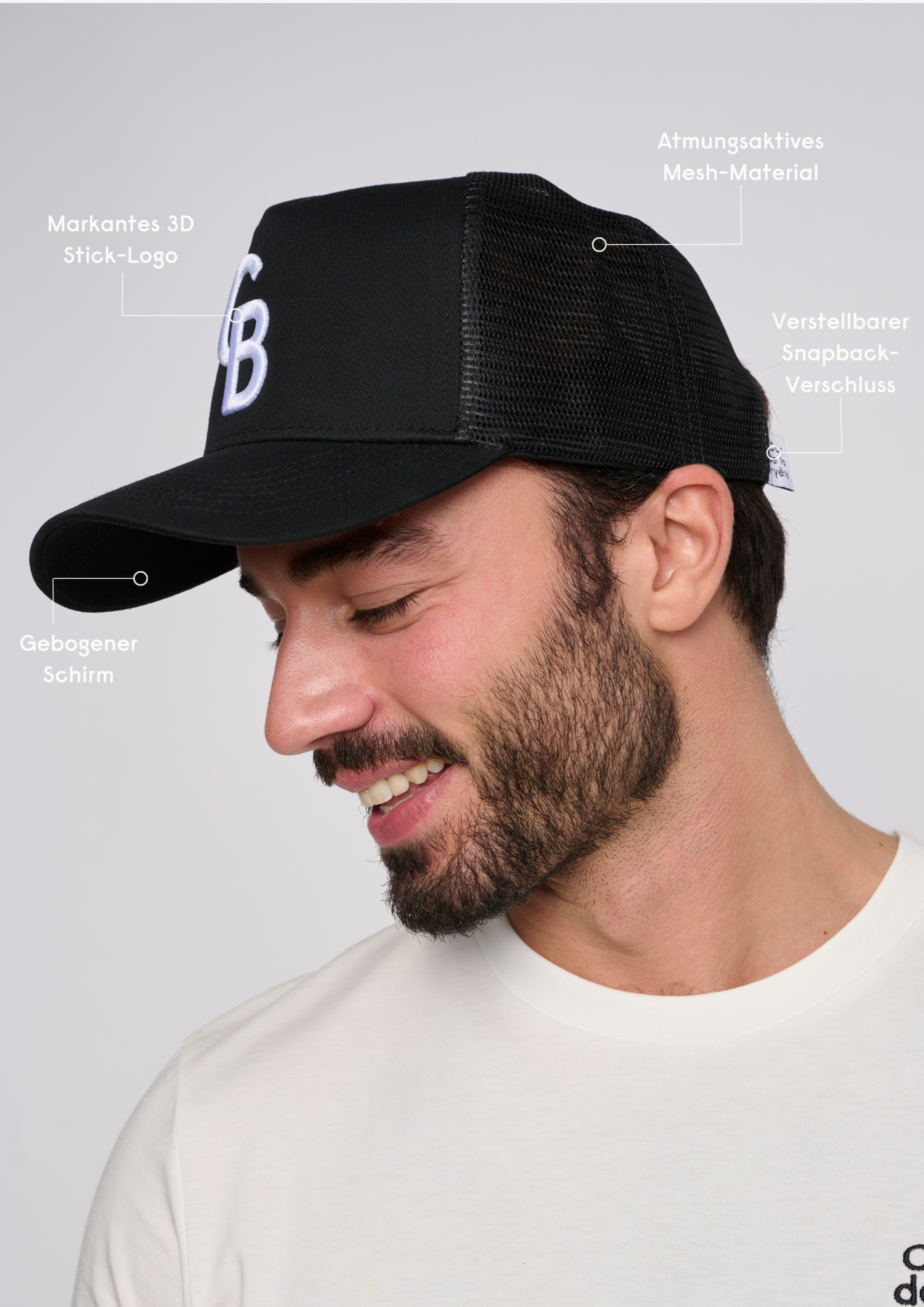 Cap Chambertin mit 3D Logo-Stitching