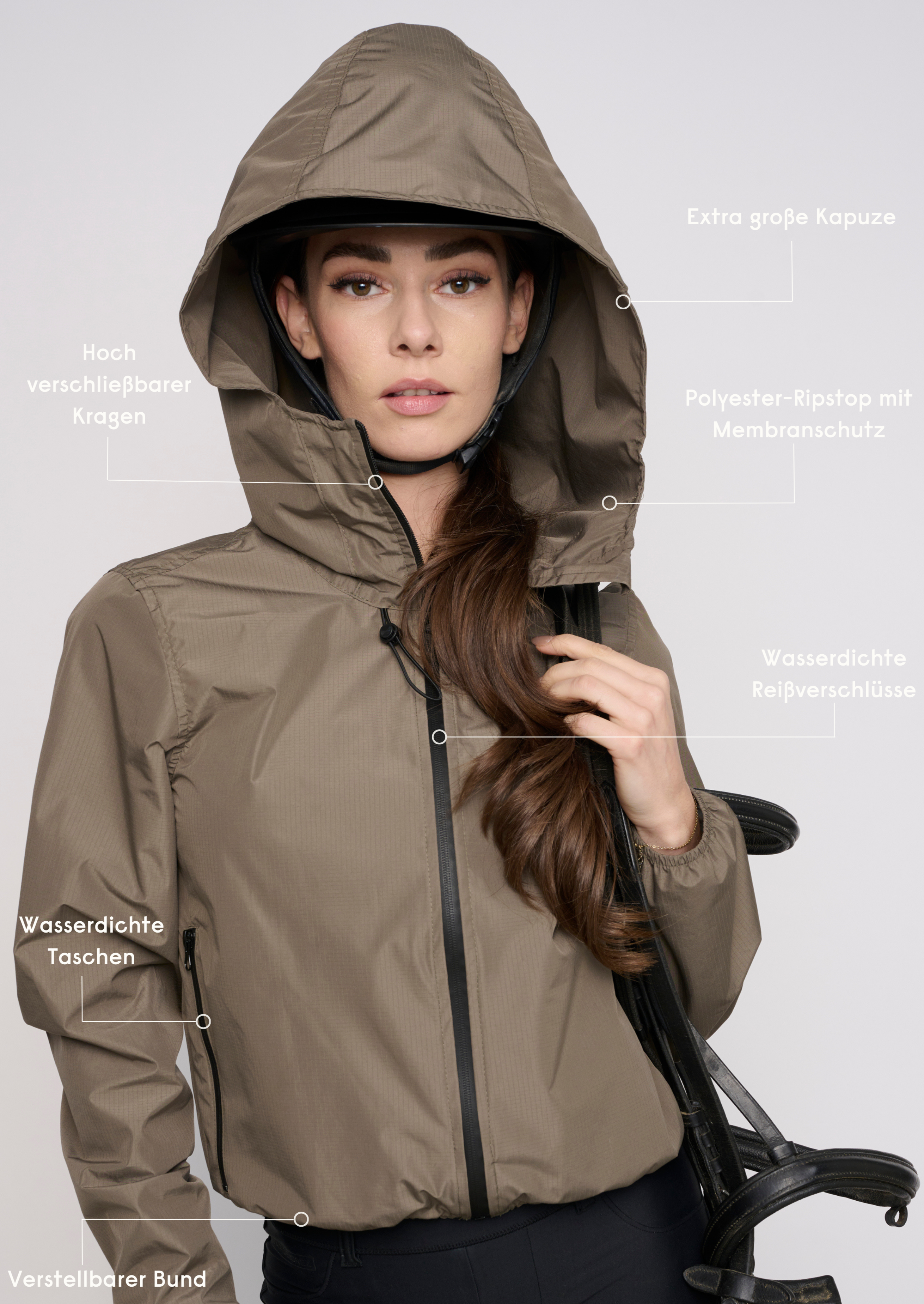 All conditions Jacke Carry mit großer Kapuze